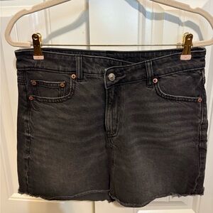 American Eagle Outfitters Dark Gray Jean Skirt